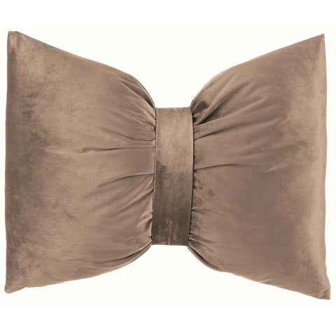 BLANC MARICLO' Decorative bow-shaped cushion 45x45 cm dove gray A29397