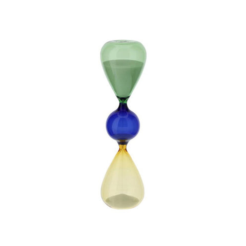 Hervit Small colored glass hourglass D6.5xh24cm