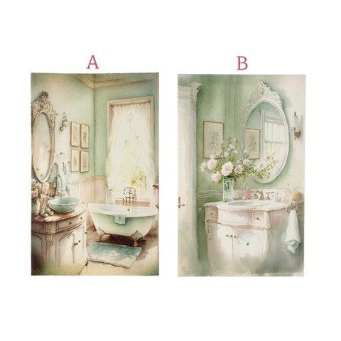 Cloth Clouds Shabby Chic bathroom picture 22x35x2.5 cm 2 variants (1pc)