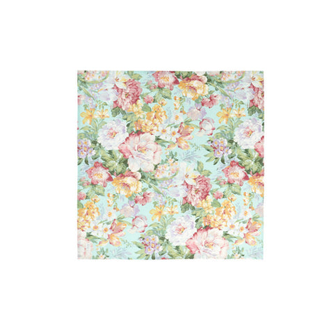 Nuvole di Stoffa Square cotton table cover "Grace" Shabby 100x100 cm