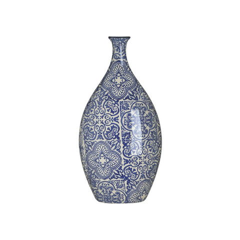 In Art Porcelain vase with "Sorrento" mosaics 19X11X38 cm