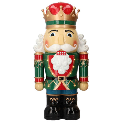 TIMSTOR Nutcracker Toy Soldier Christmas decoration red and green 29x20x61 cm