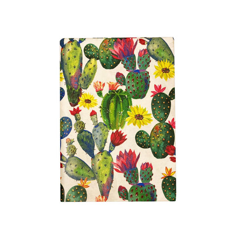 RIZZI SAVENA stain-resistant resin-coated tablecloth 18 places with cactus 160x360 cm