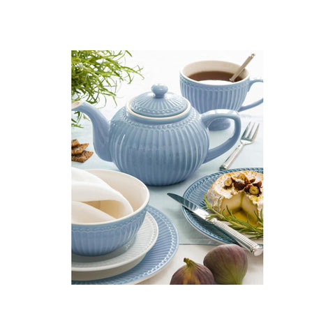 GREENGATE Tazza da tè in porcellana blu cielo ALICE con manico L 0,4 H 11,5x9,5 cm