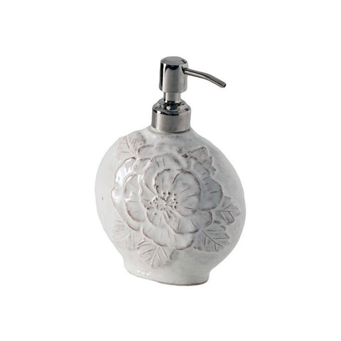 VIRGINIA CASA Dispenser sapone “ROMANTICA” dosatore ceramica bianca F240AB-1@B