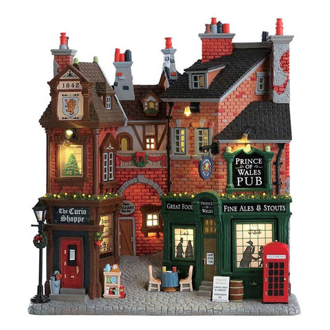 LEMAX English Lane Polyresin with Lights Build Your Own Village 75197 