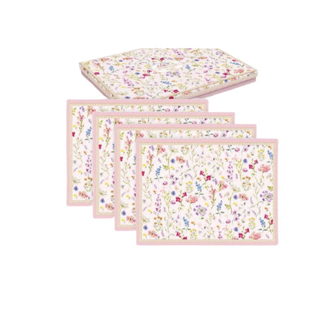 EASY LIFE Set of 4 cork placemats in gift box FLORAL SYMPHONIE 40x30