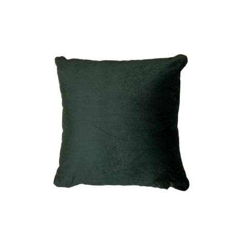 RIZZI Square velvet cushion with Christmas decoration in green cotton 50x50 cm