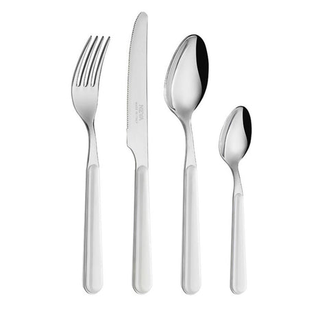 NEVA 24-piece steel cutlery set BISTROT PLAIN white LD14110W_24