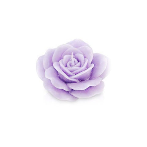CERERIA PARMA Bougie rose moyenne bougie décorative cire lilas Ø18 H10 cm