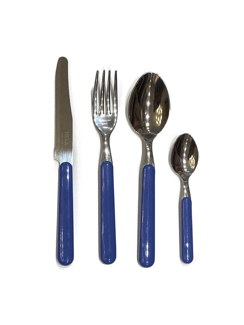 NEVA 24-piece steel cutlery set COLORANDO blue COL5181RB_24