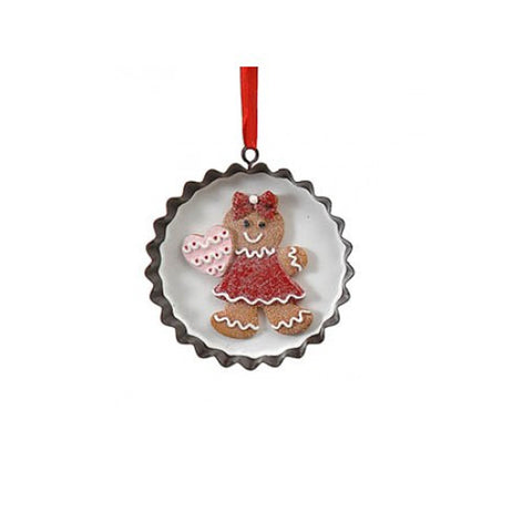 VETUR Biscotto di pan di zenzero decorazione di Natale 12 cm 9767786