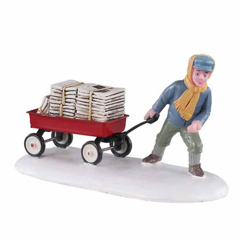 LEMAX Bambino carries "Morning News" newspapers for your Christmas village
