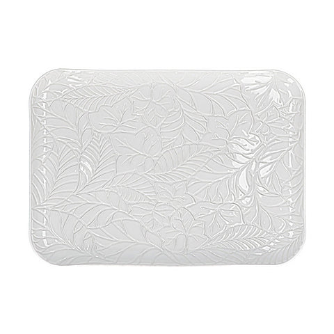 WHITE PORCELAIN BOSCO rectangular tray in porcelain 20x24.5 cm P004302420