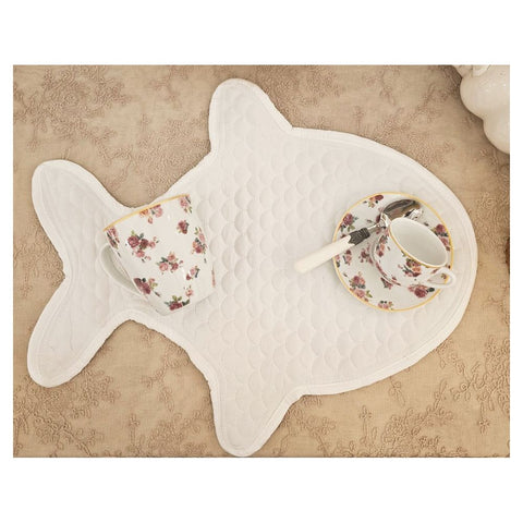 L'ATELIER 17 Fish-shaped placemat in microfiber 4 variants