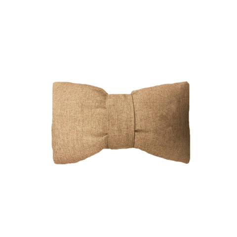 RIZZI GIULIA bow-shaped decorative cushion in dove gray cotton 30x50 cm