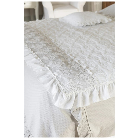 Chez Moi "Colette" spring bed bottom in Flora lace