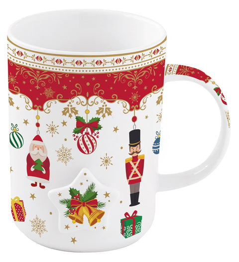 Mug en porcelaine de Noël EASY LIFE avec boîte cadeau 370 ml CHOR1320