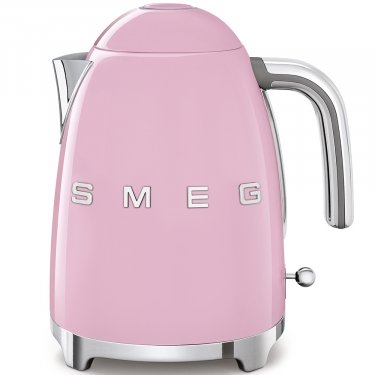 SMEG Pink stainless steel electric kettle 1.7L automatic shut-off KLF03PKEU