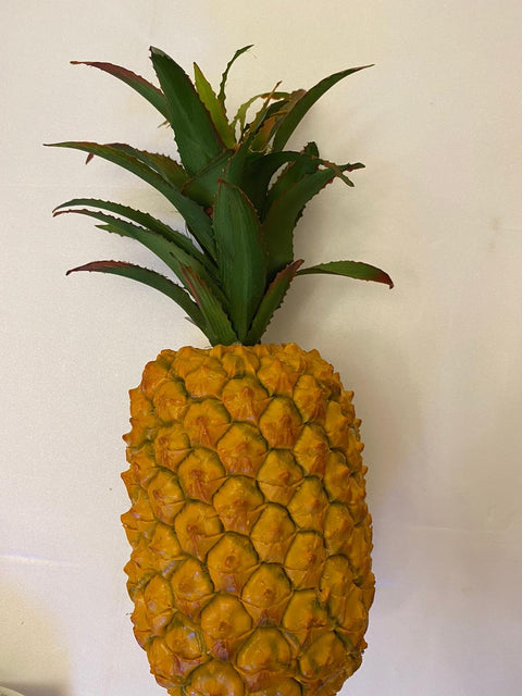 EDG Enzo de Gasperi Ananas artificiale con foglie, frutta finta realistica per decorazioni