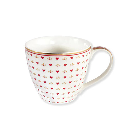 GREENGATE Porcelain Christmas breakfast cup "Layla" 0,30L