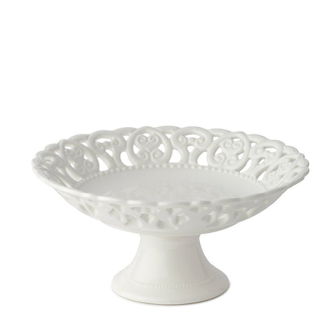 HERVIT Backsplash in perforated white porcelain Ø20x9 cm 27827