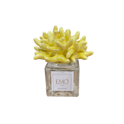 EMO' ITALIA Perfumer with yellow coral room fragrance with sticks 50 ml