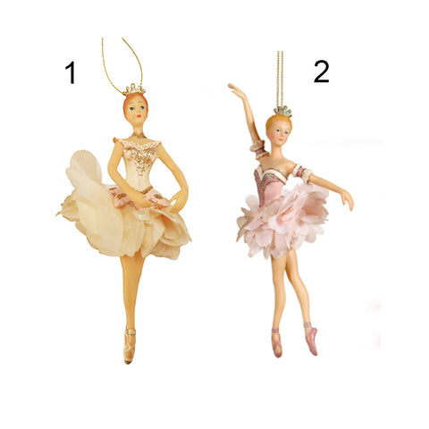VETUR Christmas decoration Ballerina to hang on the Christmas tree in polyresin 2 variants