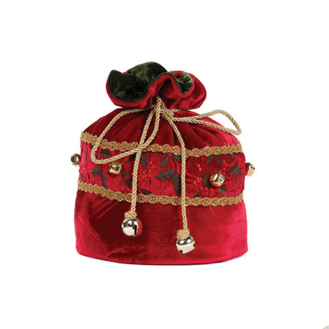 GOODWILL Christmas decoration Gift bag with red velvet jingle bells 30 cm
