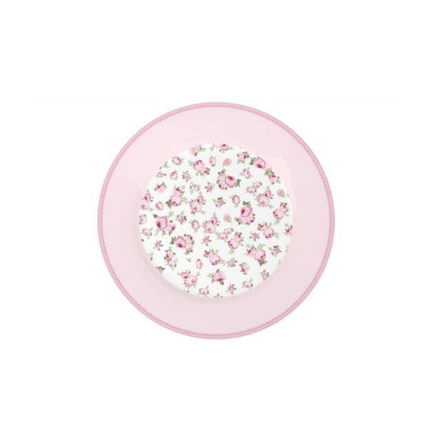ISABELLE ROSE Dessert plate TINY in pink porcelain Ø 19 cm IRPOR095