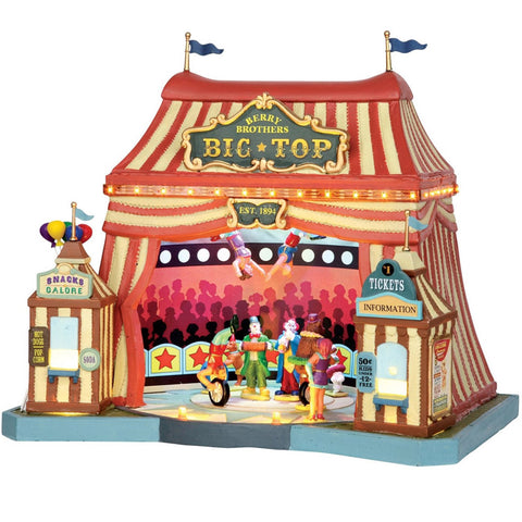 LEMAX "Berry Brothers Big Top" illuminated and moving plastic building