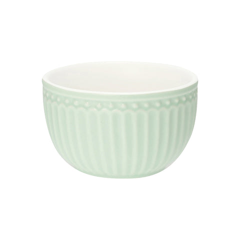 GREENGATE Small bowl mini container ALICE green porcelain Ø8,5 H5 cm