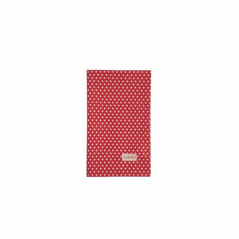 ISABELLE ROSE Chemin de table en coton rouge à pois 45x150 cm HDTE035