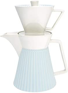 GREENGATE Cafetière filtre ALICE en porcelaine bleu clair 25 cm STWCOFWAALI2902