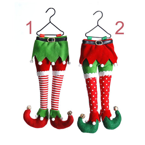 VETUR Christmas decoration half-length elf legs for Christmas tree H25cm