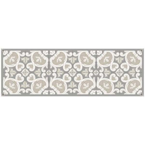 BLANC MARICLO' "VIETRI" platform carpet in dove gray vinyl 50x150 cm A30014