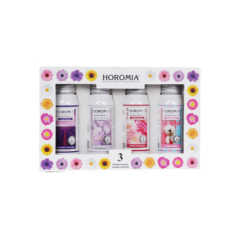 HOROMIA Gift box set 4 concentrated laundry perfume 50 ml 4 flowery fragrances