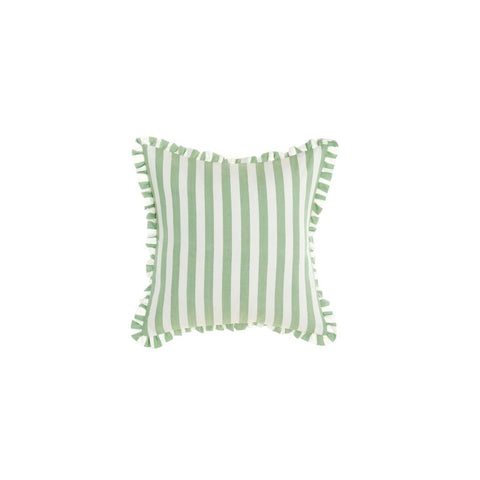 BLANC MARICLO' Checked furnishing cushion LA GALANTERIA 2 variants green 45x45 cm