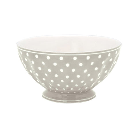 GREENGATE SPOT bowl in gray porcelain with polka dots Ø 13.5 cm STWFREXLSPT8106