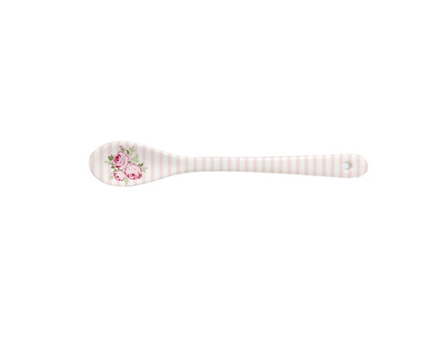 ISABELLE ROSE Porcelain spoon TINY in pink ceramic with flowers 13,5cm IRPOR110