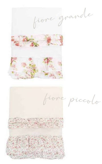 L'ATELIER 17 Single bed set in cotton, Shabby Chic "Brest" 2 patterns