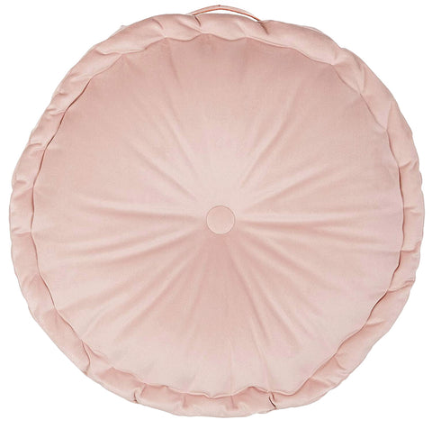 BLANC MARICLO' Coussin rond Shabby chic rose poudré 45x45x8 cm A29398