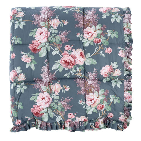 BLANC MARICLO' Boutis quilt 1p and 1/2 floral pattern with frill 220x260 cm