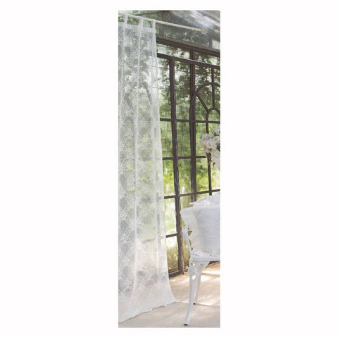 BLANC MARICLO' Lot de 2 panneaux de rideaux REPLICA blanc 150x300 cm A30297