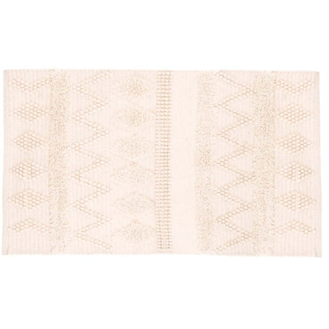 Blanc Mariclò Pink wool carpet 155GSM "Wool collection" 90x150 cm