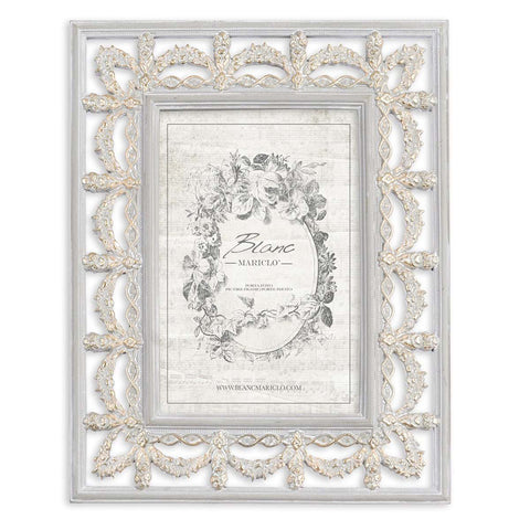 Blanc Mariclò Gray antiqued resin frame "Gipsoteca Collection" 18x1x23 cm