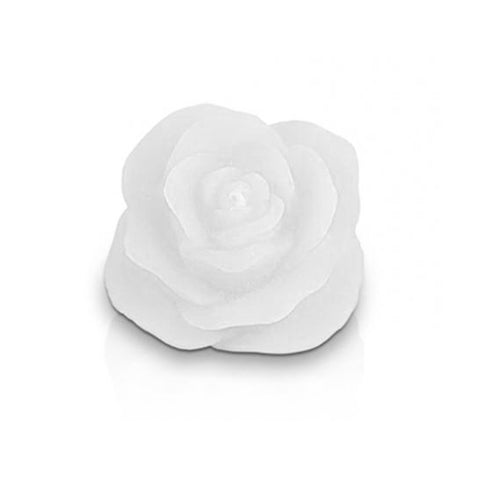 CERERIA PARMA Bougie rose petite bougie décorative en cire blanche Ø11 H7 cm
