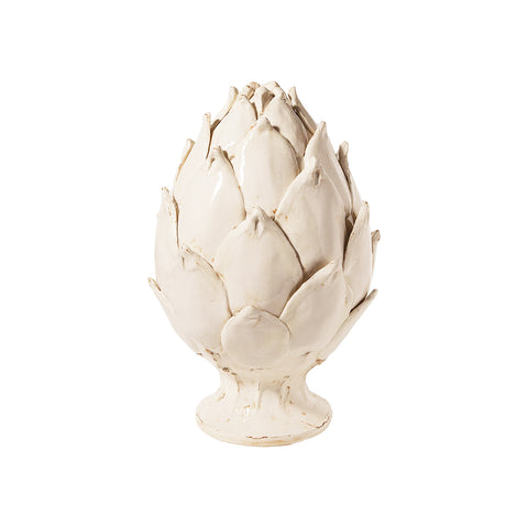 VIRGINIA CASA Grande figurine artichaut MEDICI EMBLEM décoration céramique H39 cm