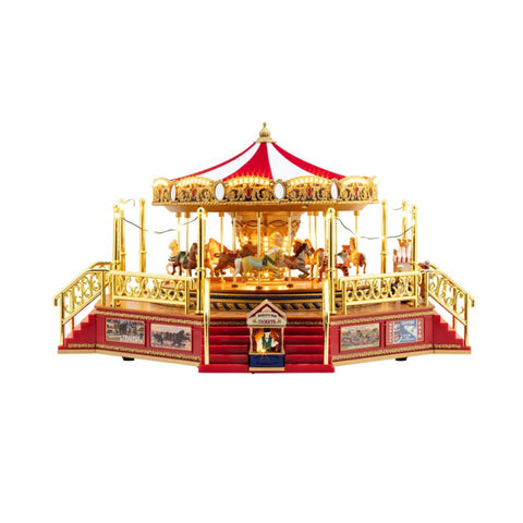 Mr. Christmas Moving carousel with horses and music 178 LED lights