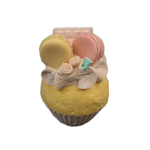 I DOLCI DI NAMI Muffin with multicolored decorative sweet macaron Ø8 H9 cm